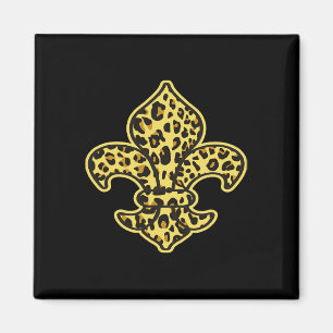 Leopard Print Trendy Fashion Animal Muster Fleur Magnet