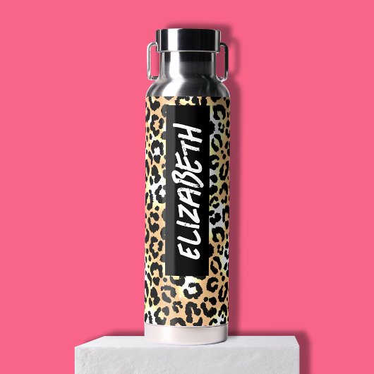 Leopard Print Trinkflasche