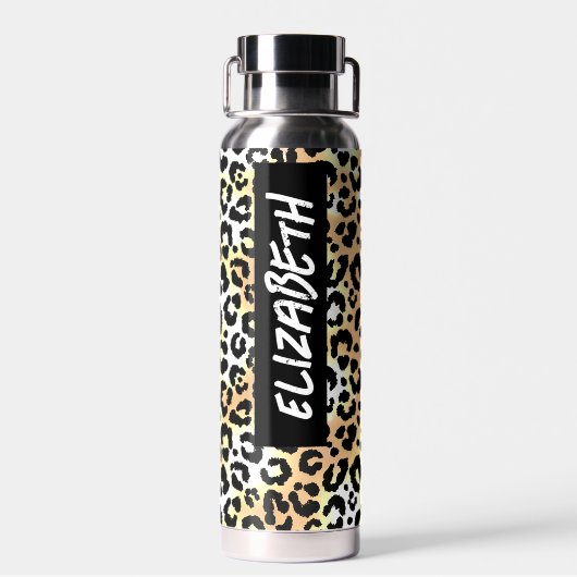 Leopard Print Trinkflasche (Rückseite)