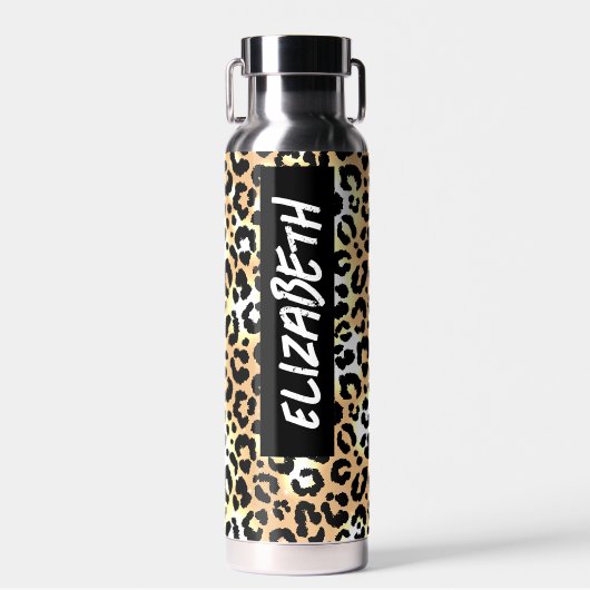 Leopard Print Trinkflasche (Vorne)