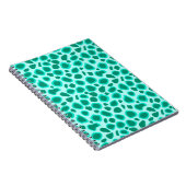 Leopard Print - Türkis und Aqua Notizblock (Rechte Seite)