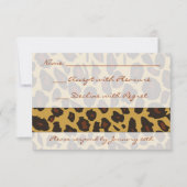 Leopard Print UAWG RSVP Karte (Vorderseite)