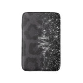Leopard Print und Glitzer Badematte (Vorderseite Vertikal)