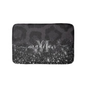 Leopard Print und Glitzer Badematte (Vorderseite)