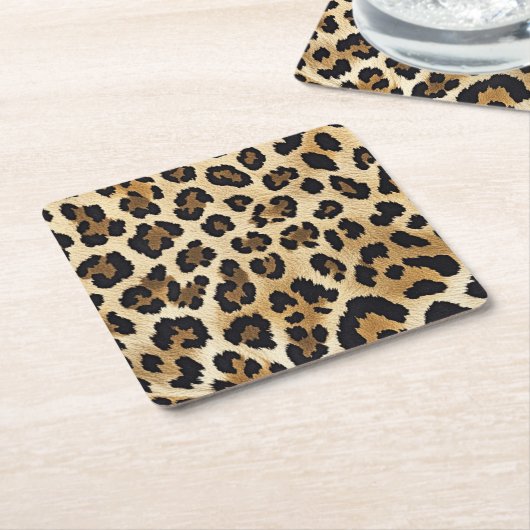 Leopard Print Untersetzer (angewinkelt)