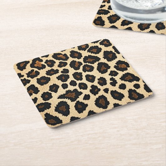 Leopard Print Untersetzer (angewinkelt)