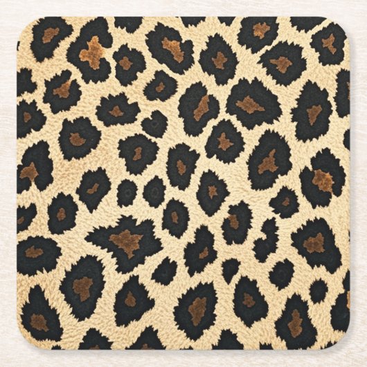 Leopard Print Untersetzer (Vorderseite)