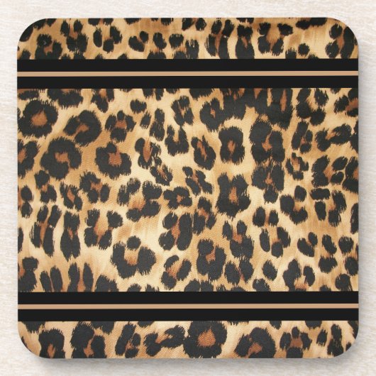 Leopard Print Untersetzer Set (Vorderseite)