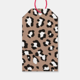 Leopard Print Vielen Dank, Geschenk Tag Geschenkanhänger