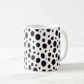Leopard Print Vintag Nahtlos Design Kaffeetasse (VorderseiteRechts)