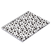 Leopard Print Vintag Nahtlos Design Notizblock (Linke Seite)