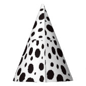 Leopard Print Vintag Nahtlos Design Partyhütchen (Rückseite)