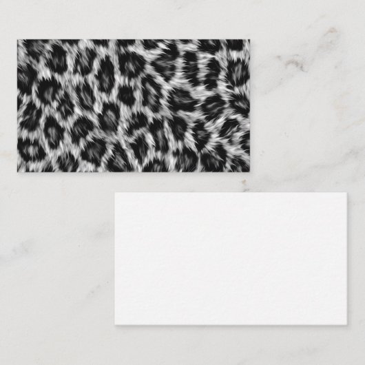 Leopard Print Visitenkarte (Vorne/Hinten)