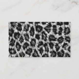 Leopard Print Visitenkarte