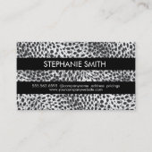 Leopard Print Visitenkarte (Vorderseite)