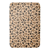 Leopard Print Weihnachtsmuster Badematte (Vorderseite Vertikal)