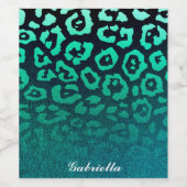 Leopard Print Weinetikett (Einzelnes Label)