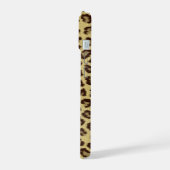 Leopard Print Wildlife Pattern iPhone 15 Hülle (Linke Seite)