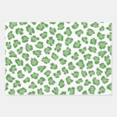 Leopard Print Yellow Orange Green Chic Spaß Geschenkpapier Set (Vorderseite 3)