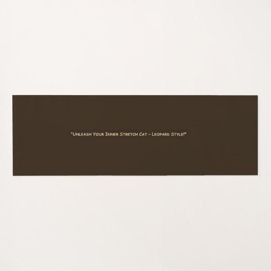 Leopard Print Yoga Mat Yogamatte (Rückseite (Horizontal))