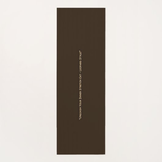 Leopard Print Yoga Mat Yogamatte (Rückseite)