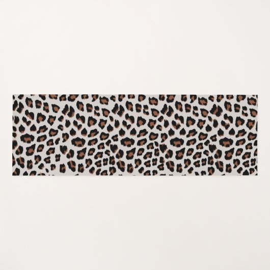 Leopard Print Yogamatte (Vorderseite (Horizontal))