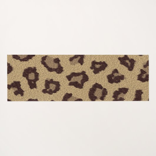 Leopard Print Yogamatte (Rückseite (Horizontal))