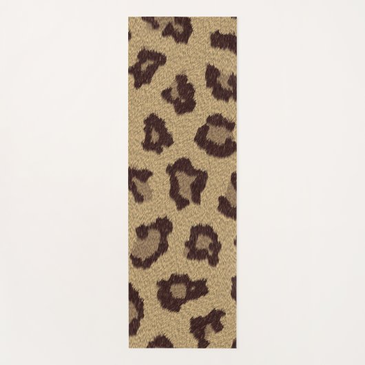 Leopard Print Yogamatte (Vorderseite)
