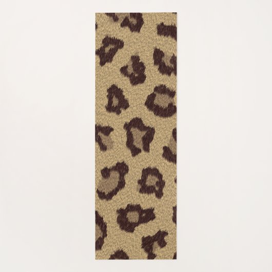 Leopard Print Yogamatte (Rückseite)