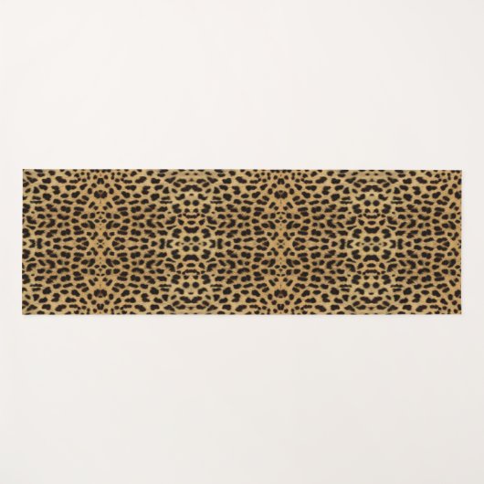 Leopard Print Yogamatte (Vorderseite (Horizontal))