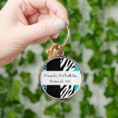 Leopard Print, Zebra Print, Animal Print, Birthday Schlüsselanhänger (Hand)