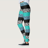 Leopard Print, Zebra Print, Animal Print, Blue Leggings (Links)