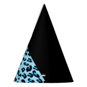 Leopard Print, Zebra Print, Animal Print, Blue Partyhütchen (Links)