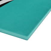 Leopard Print, Zebra Print, Animal Print, Blue Schneidebrett (Ecke)