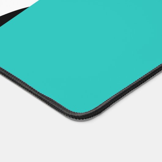 Leopard Print, Zebra Print, Animal Print, Blue Schreibtischunterlage (Ecke)