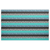 Leopard Print, Zebra Print, Animal Print, Blue Stoff (Yard (91,4 cm))