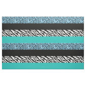 Leopard Print, Zebra Print, Animal Print, Blue Stoff (Fat Quarter (45,7 x 55,9 cm))