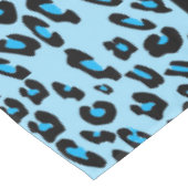 Leopard Print, Zebra Print, Animal Print, Blue Tischdecke (Schrägansicht)
