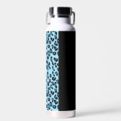 Leopard Print, Zebra Print, Animal Print, Blue Trinkflasche (Vorne)