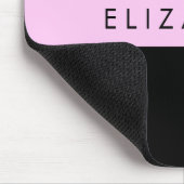 Leopard Print, Zebra Print, Lila, Ihr Name Mousepad (Ecke)