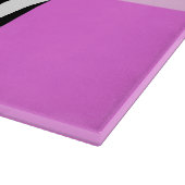 Leopard Print, Zebra Print, Rosa, Ihr Name Schneidebrett (Ecke)