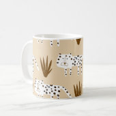 Leopard Print: Zeitloses Muster. Kaffeetasse (Vorderseite Links)