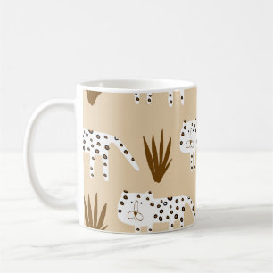Leopard Print: Zeitloses Muster. Kaffeetasse