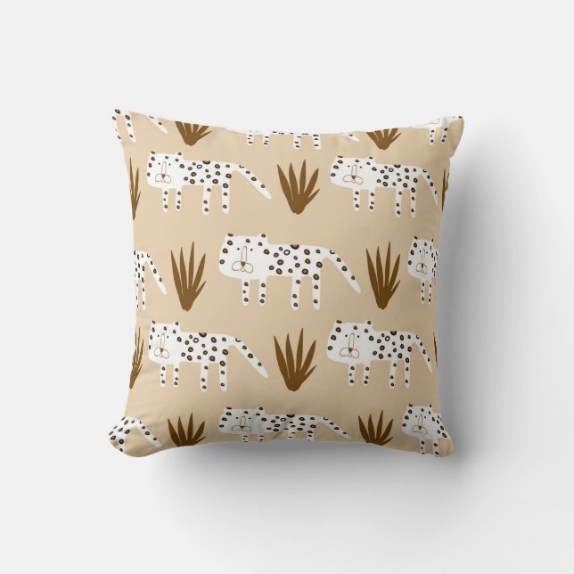 Leopard Print: Zeitloses Muster. Kissen (Vorderseite)