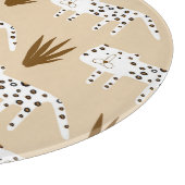 Leopard Print: Zeitloses Muster. Schneidebrett (Ecke)