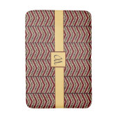 Leopard Print Zickzack Bath Mat Badematte (Vorderseite Vertikal)