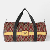 Leopard Print Zickzack Duffle Bag (Rückseite)