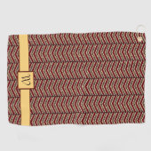 Leopard Print Zickzack Golf Handtuch (Horizontal)