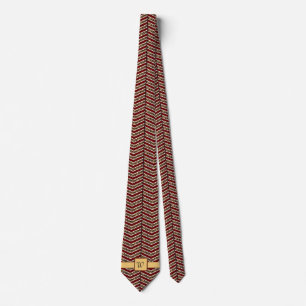 Leopard Print Zickzack Men's Neck Tie Krawatte