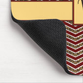 Leopard Print Zickzack Mousepad (Ecke)